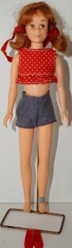 Mattel - Barbie - Bendable Leg Skooter - Brunette - кукла